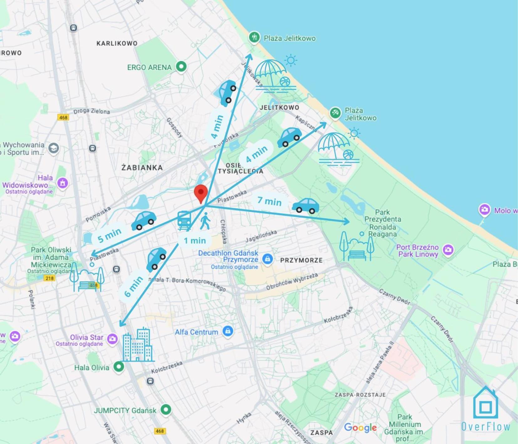 Purple Room - Charming Place, 15 Minutes To Gdansk Old Town & 5 Minutes To Seaside Eksteriør billede